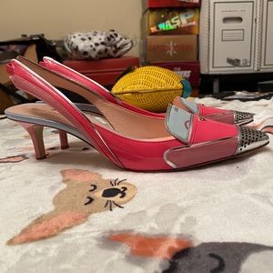 Kate Spade Paulina Petunia Pink Car Slingbacks 8.5